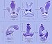VESONI Magic Wand Massager Attachments Body Vibrator Headgear-- Different Styles Vibration Massager for women.(6 Pcs/set)