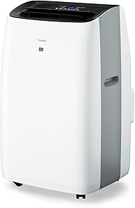 TURBRO Greenland 14,000 BTU Portable Air Conditioner and Heater, Dehumidifier and Fan, 4-in-1 Floor AC Unit for Rooms up to 600 Sq Ft, UV-C Light, Sleep Mode, Timer, Remote Included