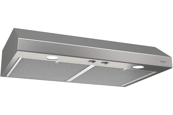 Broan-NuTone BCSD142SS Glacier 42-inch Under-Cabinet 4-Way Convertible Range Hood with 2-Speed Exhaust Fan and Light, 300 Max Blower CFM, Stainless Steel