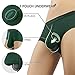 DAVID ARCHY Men's 4 Pack Micro Modal Separate Pouch Briefs with Fly (M, Olive Green)