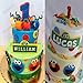 Anyana 4pcs set Sesame Street Oscar Ernie Elmo Monster fondant plunger Cookie Cutter biscuit decorating stamp stamper impression Sugarcraft Cake Decoration pastry pie crust mold