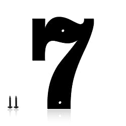 6 Inch Metal House Numbers, House Address Letters