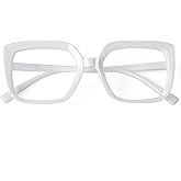 Eyekepper Reading Glasses for Women Large Frame Readers Eyeglasses Oversize - White +3.50