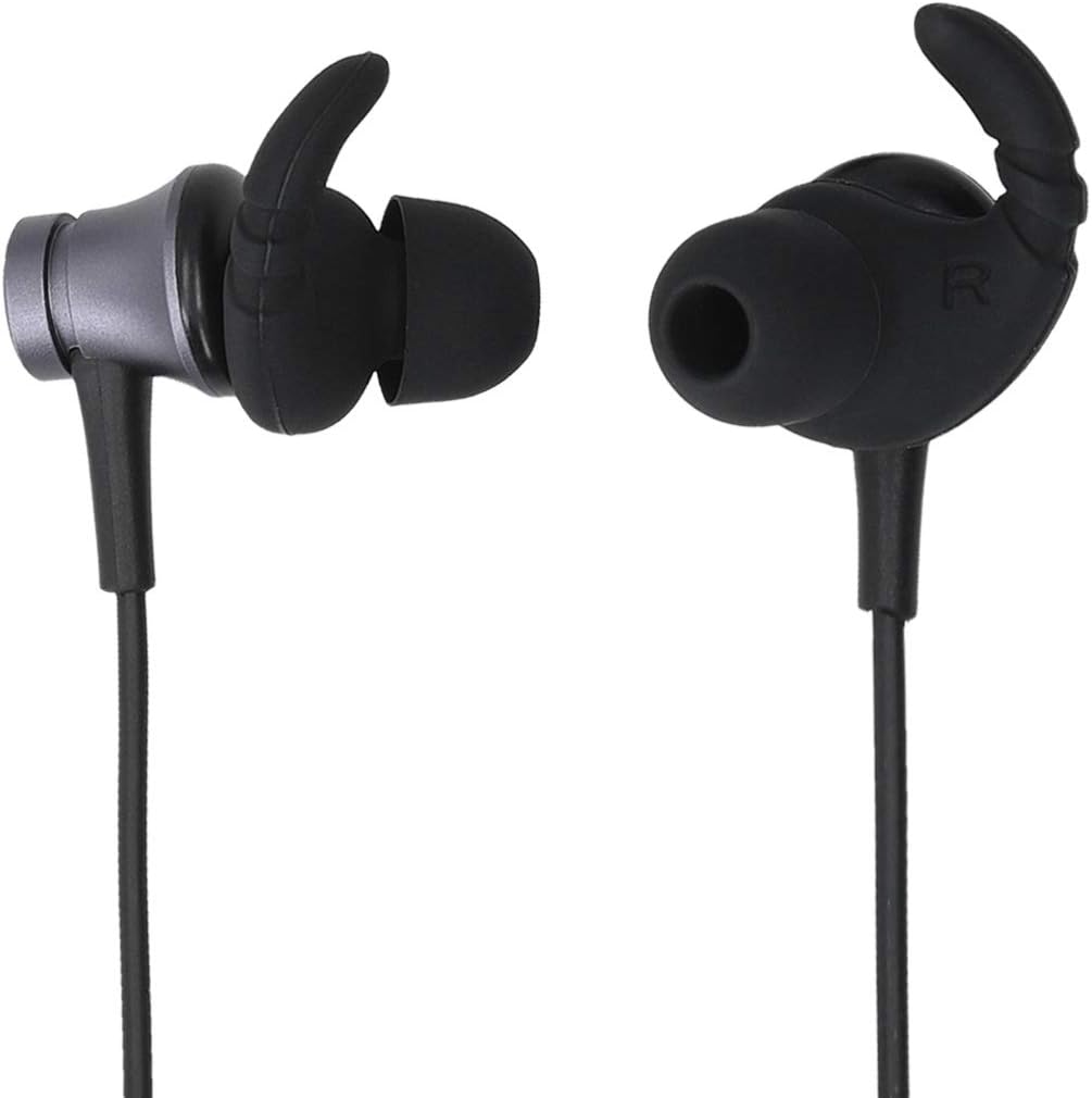 kwmobile Set of 6 Silicone Covers - Soft Protective Universal Earbud Covers and Ear Hooks for Many Types of Earphones - Black - Image 4