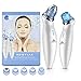 NEWFIAR X6 Blackhead Remover, Portable Blackheads Removal Tool, Comedo Suction, Pore and Blackhead Vacuum for Skin Care, Blu-ray Design and 5 Interchangeable Heads, USB Charging (Color: White)