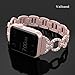 Valband For Apple Watch Band 38mm 42mm, Metal Bling Wristband Replacement Strap Bracelet for Apple Watch Series 3 Series 2 Series 1 Nike+ Sport Edition (38mm, Rose Pink)