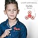 BoniToys F1 Flying Fidget Spinner,Anti-Anxiety Relieving Boredom Interactive Mini Drone Outdoor Spinning Toys for Kids Adult,Vivid Red