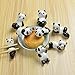 VANCORE 8 Pcs Set Cute Panda Ceramic Ware Chopsticks Stand Rest Rack