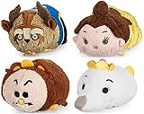 Disney Store Beauty & Beast Mini Tsum Tsum Set of 4 Cogwsorth Mrs Potts