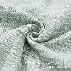 SE SOFTEXLY Cotton Muslin Blankets 4-Layer Linen