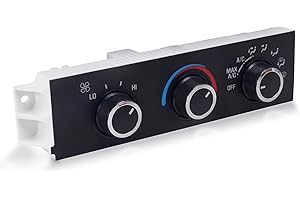 Aumzong 599-217 Heater A/C Control Switch, Air Conditioning Climate Control Module Panel Compatible with 1996-2020 Chevrolet Express Kodiak Astro, GMC Savana Safari Topkick