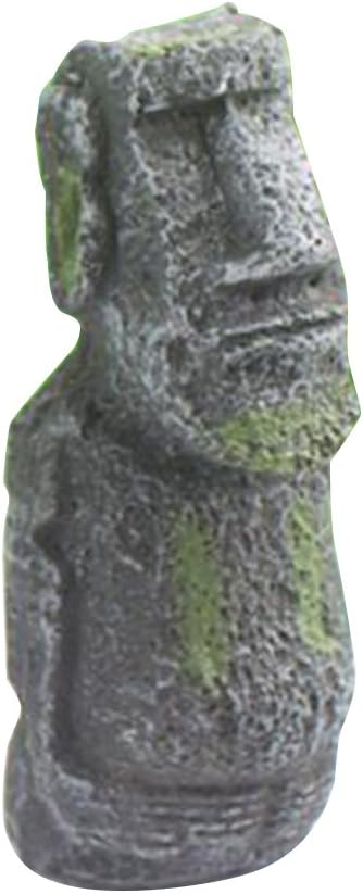 Topker Fish Tank Decorations Easter Island Statue Antique Roman Portraits Fish Tank Ornament