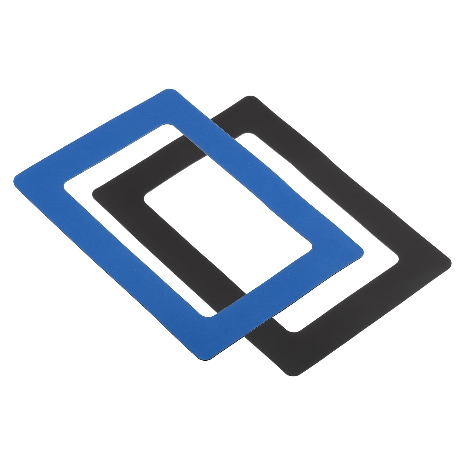 PATIKIL Magnetic Picture Frame, 2 Pack Magnetic Photo Frame Picture Holder Holds 4x6 Inch Photos for Refrigerator Metal Home Office, PVC Blue