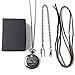 Qise Pocket Watch To My Brother - Love Sister(Love Brother) Necklace Chain From Sister to Brother Gifts with Black Gift Box By