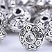 April Ya 100 Pieces 6 mm Antique Silver Spacer Beads European Style Beads for Jewelry Making