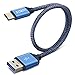TITACUTE USB Type C Cable 1FT USB 3.0 to USB-C Cable Short Durable Nylon Braided Cord Rapid Data Sync Type C Charging Cable