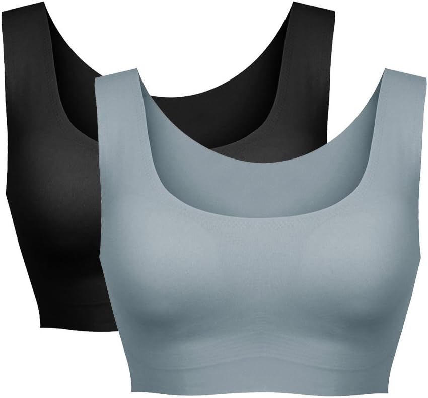 Lot 3 Soutiens Gorge Femme Sans Armature, Invisible Impact