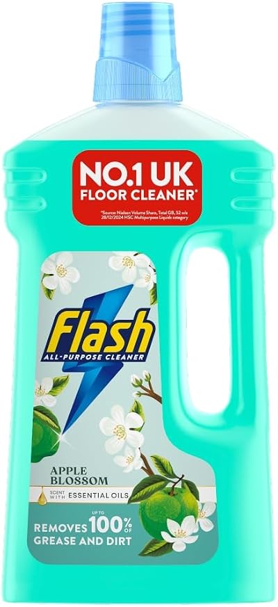 FLASH Antibacterial Liquid Cleaner Apple Blossom 1L Packaging May Vary
