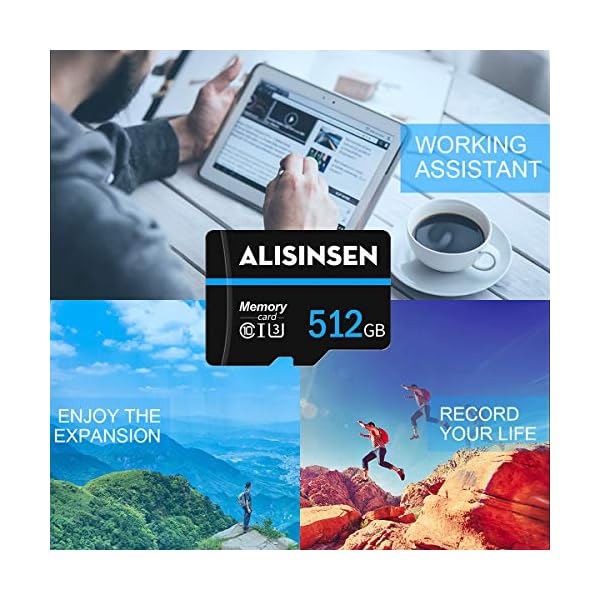 Micro-SD-Karte, 512 GB, TF-Karte, Klasse 10, High Speed, mit SD-Kartenadapter für Nintendo Switch – Bild 8
