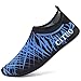 CIOR Men Women and Kids Quick-Dry Water Shoes darkweight Aqua Socks For Beach Pool Surf Yoga Exercise,CT1605,Blue,44.45