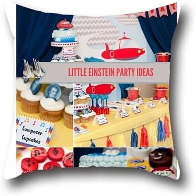 Koxuy Bby Einstein Pillow Case Cotton Square Decorative 16*16