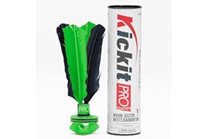 Kickit | The Original Birdie Soccer PRO Trainer | Play Outdoors, Indoors or Backyard, Beach or Tailgate, All Ages Fun & Travel Friendly (Black & Red)