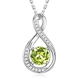 GEMLANTO 925 Sterling Silver Created Peridot