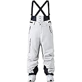 HOTIAN Men Ski Pants Women Baggy Snow Bibs Waterproof Windproof Insulated Warm Winter Snow Pants Overall
