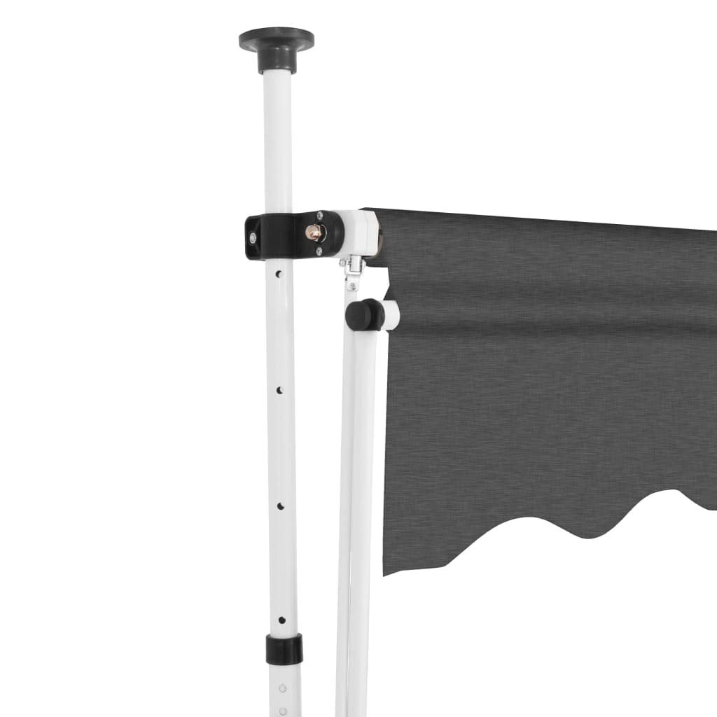 Tenda Da Sole D&L 56014 Per Balcone – Larga 250 Cm, Con Manovella, Aste Telescopiche Regolabili 230-300 Cm - 5