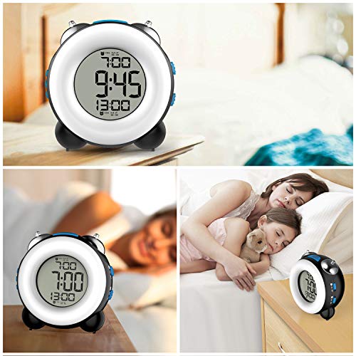 Banne Loud Alarm Clock for Heavy Sleepers with Dual Alarm Night Light