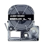 Absonic Tape Cassette Replacement for EPSON LW-400 LW-500 LW-600P LW-700 LW-900P LW-1000P LC-5BWV9/LK-5BWV (3/4