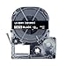 Absonic Tape Cassette Replacement for EPSON LW-400 LW-500 LW-600P LW-700 LW-900P LW-1000P LC-5BWV9/LK-5BWV (3/4" x 26', 18mm x 8m, White on Black)