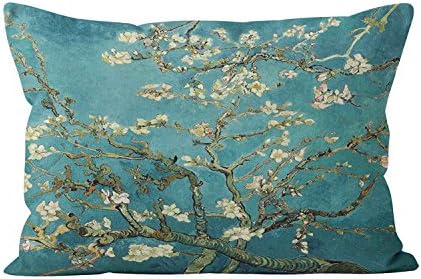 Gygarden Almond Blossom Pretty Hidden Zipper Home Decorative Rectangle Throw Pillow Cover Cushion Case 12X20 Inch Boudoir One Side Design Printed Pillowcase