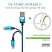 Lightning Cable 2m/6ft,iPhone Charger Nylon Braided Tangle-Free USB Charging Cord for iPhone 7/7 Plus/6S /6 Plus/6S/6/SE/5S/5C/5, iPad4, iPad Pro, iPad Air, iPad Mini by Rephoenix(blue-2m)