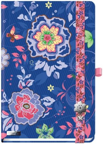 Lanybook A5 Hardcover Notebook, Floral Beauty, Blue (7700940)