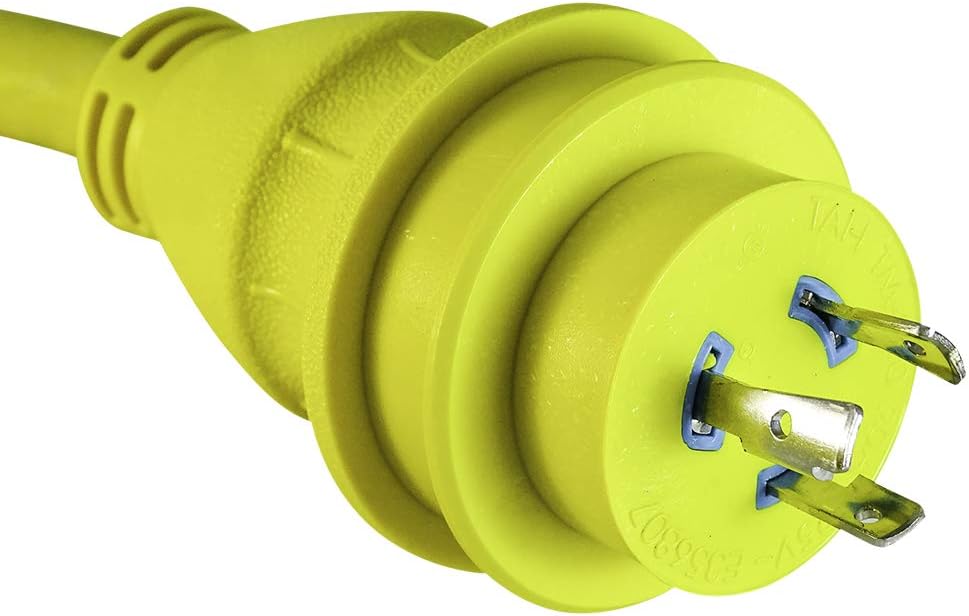 Marvine Cable Shore Power Adapter Marine 20Amp L5-20P to Marine 30Amp L5-30R Dogbone 1.5Ft : Sports & Outdoors