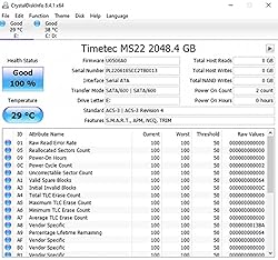 Timetec 2TB SSD 3D NAND QLC SATA III 6Gb/s M.2 2280