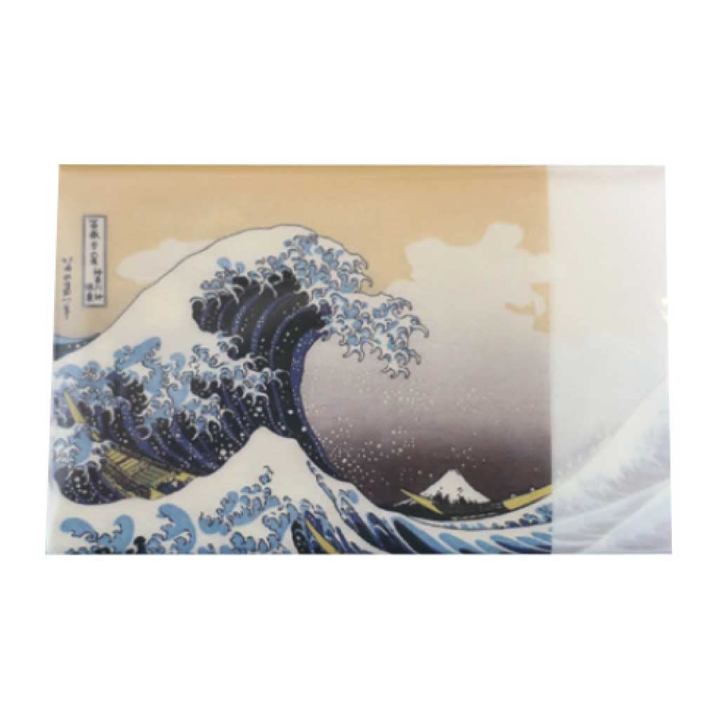 Ukiyoe Design of Katsushika Hokusai “The Great Wave”of Thirty-six Views of Mt. Fuji Mino Washi Japanese Toraditional Kaishi Paper 20 Sheets