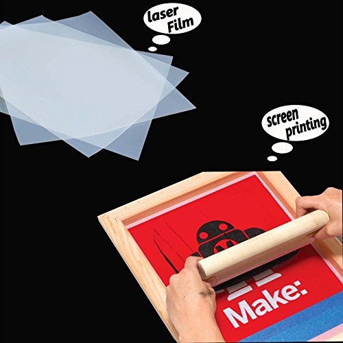 200 Sheets,8.5"x11",Laser Printing Transparency Film for Silk Screen Printing