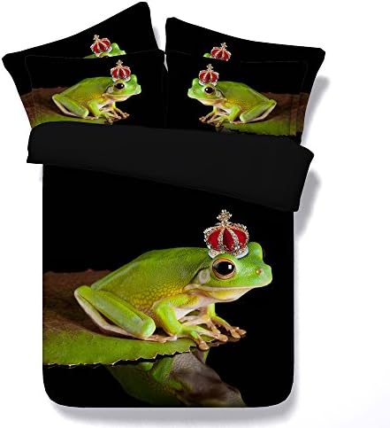 WARMYIY-3D HD Digital Print Bedding Set Comforter shell/ Quilt Cover Set 4pcs, including 1 Comforter shell/ Quilt Cover, 1 bed sheet, 2 pillowcases Twin Full Queen King Size