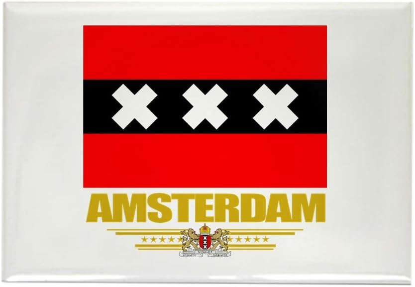 CafePress – Bandera de Amsterdam (rectángulo Imán: Amazon.es: Hogar
