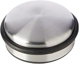 Select Hardware 1.2kg Heavy Door Stop Satin Nickel Rubber Buffer 10cm view 1