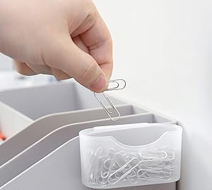 4 Pcs Unique Design Fridge Shelf Holder Storage Box Small Size Drawer Type Storage Box Food Fresh-keeping Classified Organizer Container Basket Plastic Fit for Fridge Shelf paper clips Office objects.