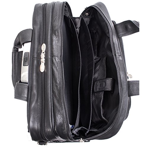 McKleinUSA GOLD COAST 43185 Black 17 Detachable-Wheeled Laptop Case