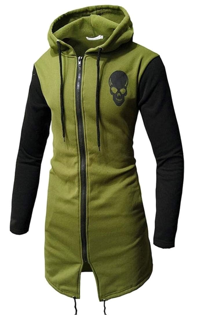 longline long sleeve open front hoodie