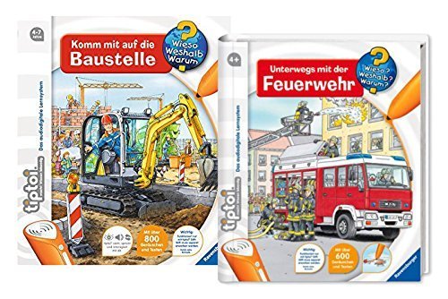 TipToi Ravensburger Set – On The Go with the Fire and come with AT THE CONSTRUCTION SITE – 9120063892082