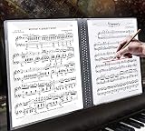 TOYYOUNG A4 60 Pages Music File Folder Piano Score Clef Sheet Holder Black view 5