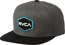 RVCA Men's Commonwealth Snapback Hat, Charcoal Heather, One Size