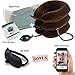 DaviSMART Neck Traction ✮ Effective Neck Pain Remedy at Home ✮ Inflatable & Adjustable Cervical Stretcher (Brown)
