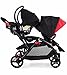 Contours Options Tandem Double Stroller, Red Velvet